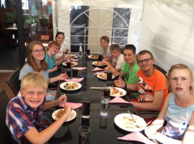 Am Abend waren wir zum Essen in einem China-Restaurant.